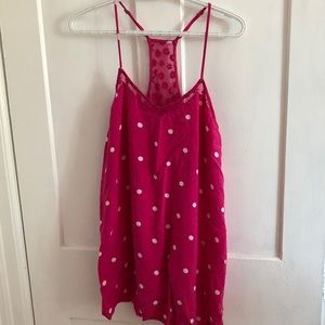 pink polka dot Hollister dress